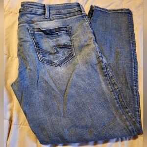 Silver Boyfriend Jeans